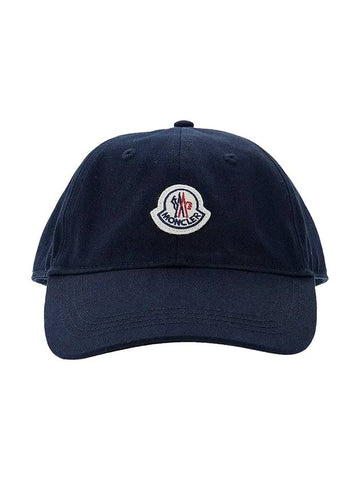 Logo Patch Ball Cap Night Blue - MONCLER - BALAAN 1