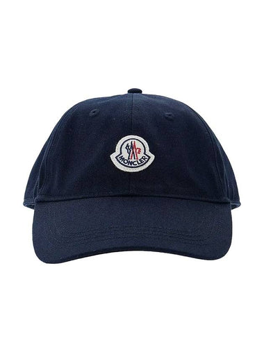 Logo Patch Ball Cap Night Blue - MONCLER - BALAAN 1