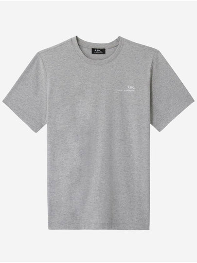 Men's Item Logo Short Sleeve T-Shirt Grey - A.P.C. - BALAAN 2