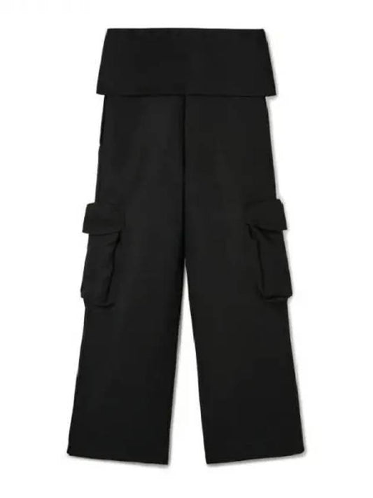 Black oversized turn-up jump pants 270910 - SUNNEI - BALAAN 1