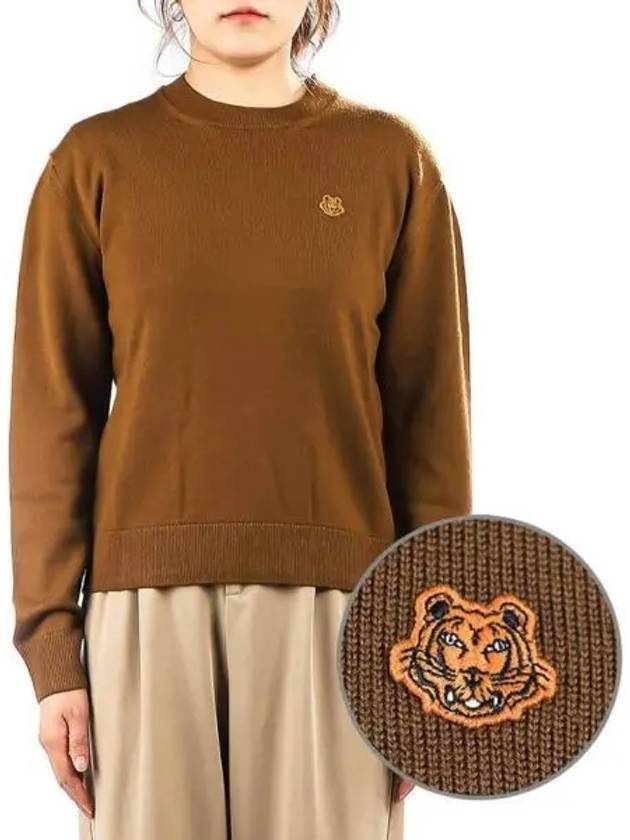 Women s Tiger Crest Knit 2PU642 3TA 87 270190 - KENZO - BALAAN 1