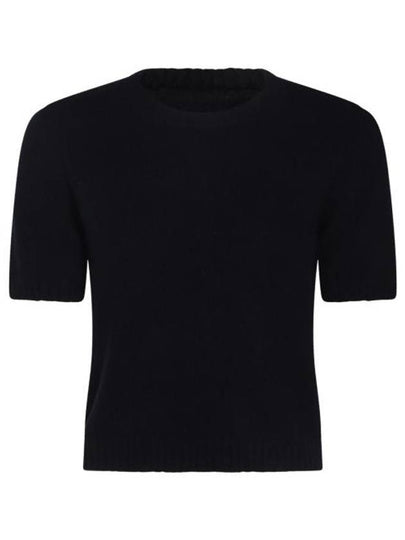 Washed Lambswool Crewneck Knit Top Navy - MAISON MARGIELA - BALAAN 2