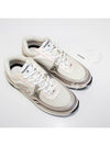 Fabric Laminated Low Top Sneakers Ivory White Gold - CHANEL - BALAAN 4