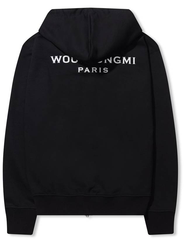 Back Logo  Zip-Up Hoodie Black - WOOYOUNGMI - BALAAN 4