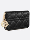 Lady Medium Zipper Long Wallet Black - DIOR - BALAAN 3