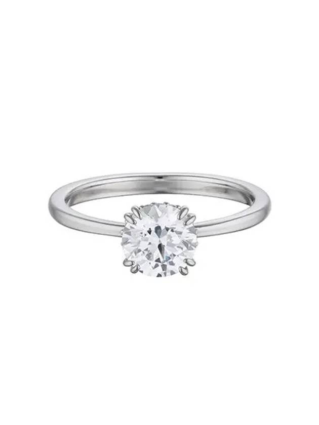 Stilla Cocktail Round Cut Zirconia Ring Silver - SWAROVSKI - BALAAN 5