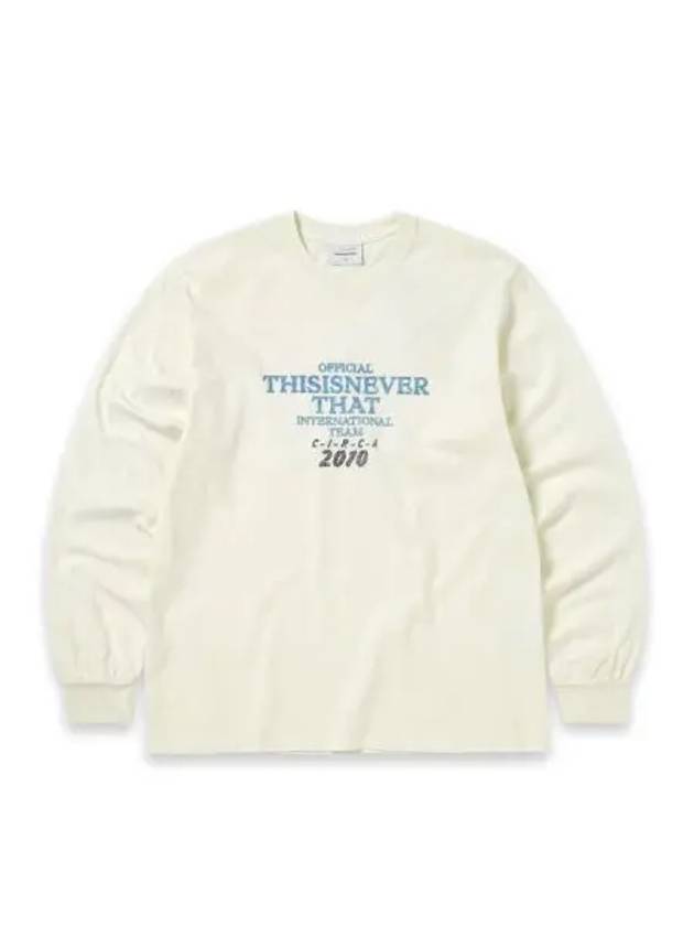 Meteo long sleeve t shirt ivory - THISISNEVERTHAT - BALAAN 1