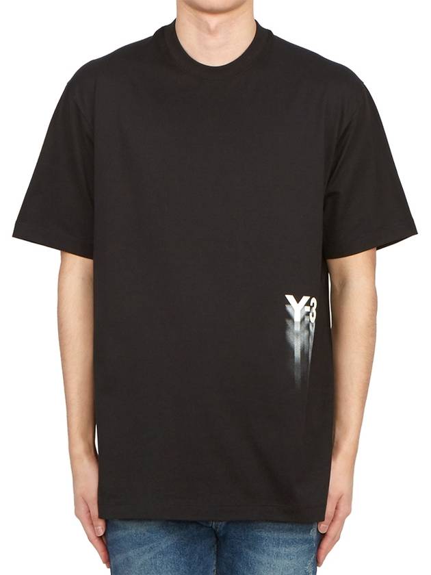 Y 3 Short Sleeve T-Shirt IZ3124 BLACK Unisex - YOHJI YAMAMOTO - BALAAN 1