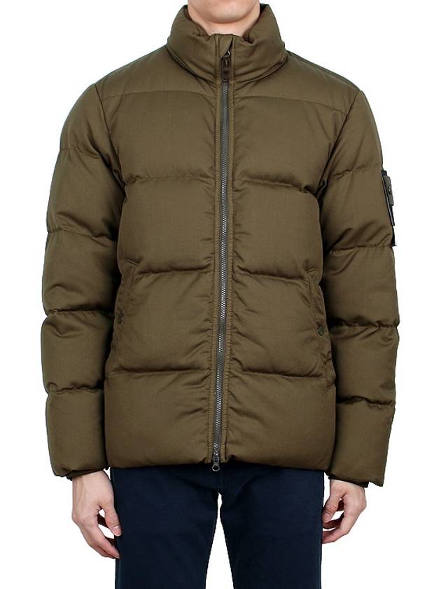 Ghost Wool Twill Down Padding Green - STONE ISLAND - BALAAN 3