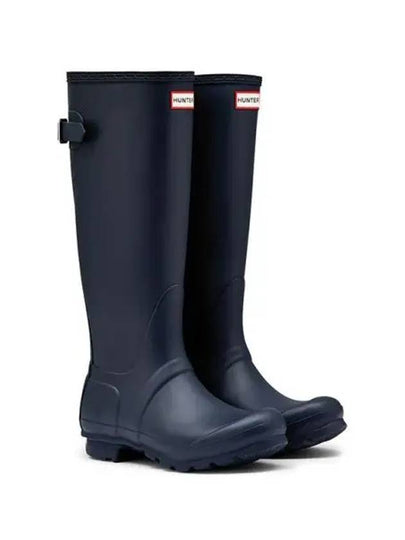 Tall Back Adjustable Wellington Rain Boots Navy - HUNTER - BALAAN 2