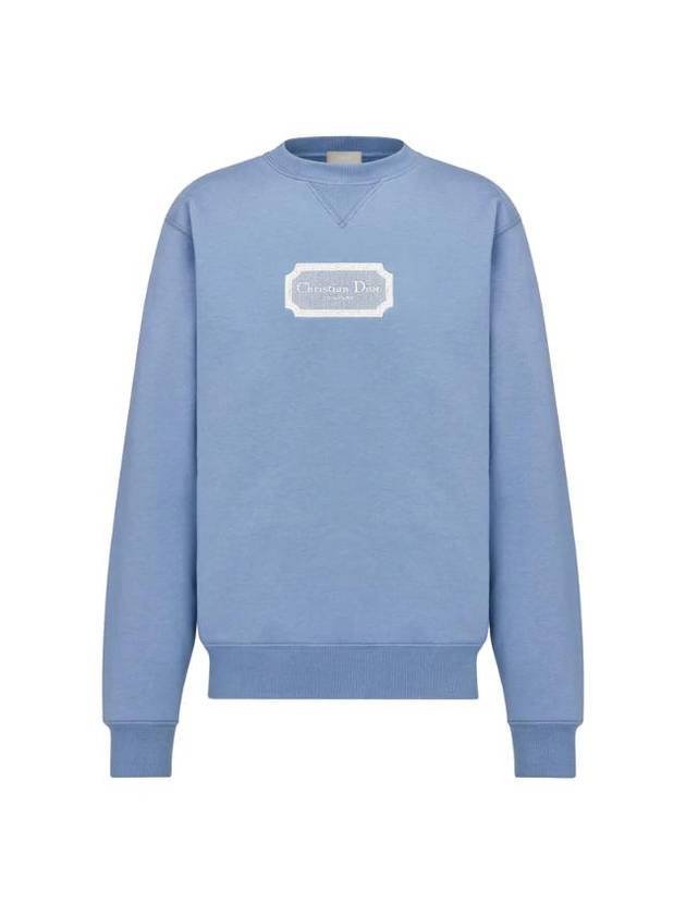 Logo Sweatshirt Blue - DIOR - BALAAN 1