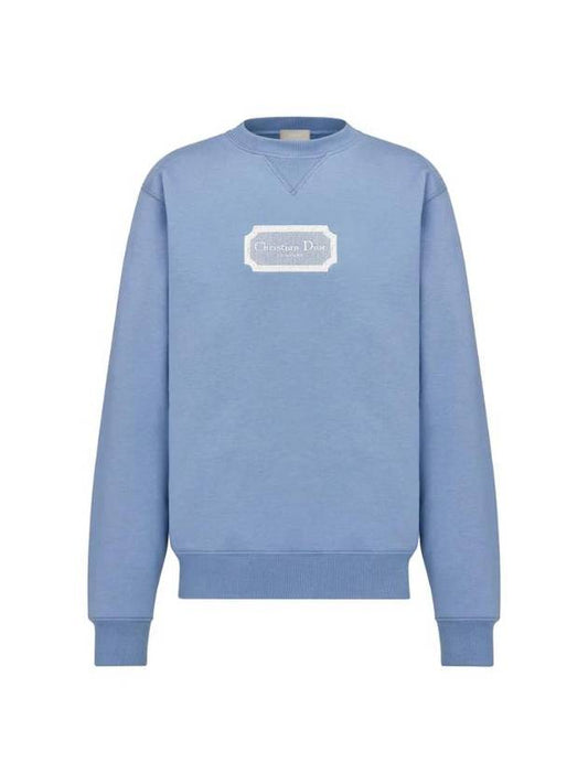 Logo Sweatshirt Blue - DIOR - BALAAN 1