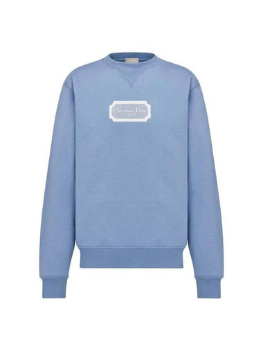 Logo Sweatshirt Blue - DIOR - BALAAN 1