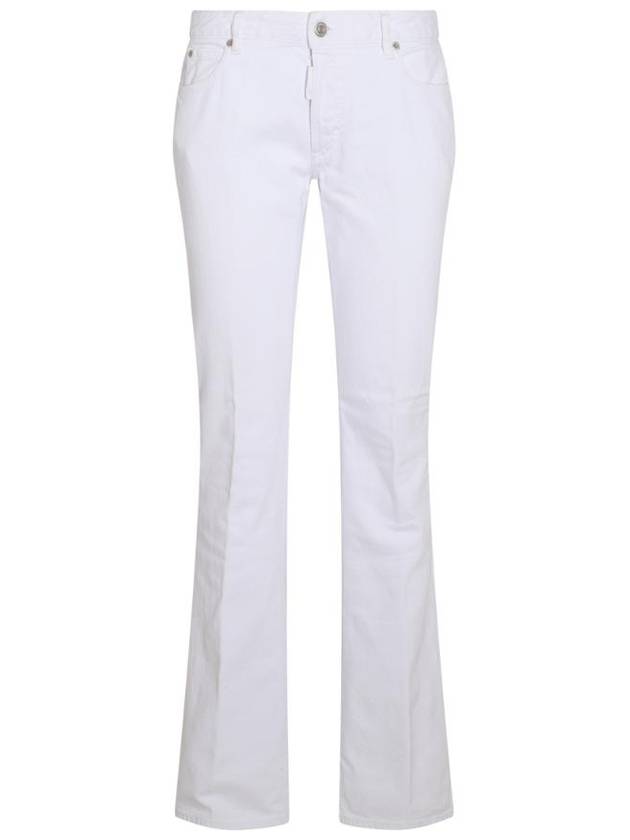 WHITE COTTON DENIM JEANS S75LB0860S30811100 - DSQUARED2 - BALAAN 1