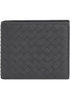 Intrecciato Weaving Half Wallet Dark Grey - BOTTEGA VENETA - BALAAN 2