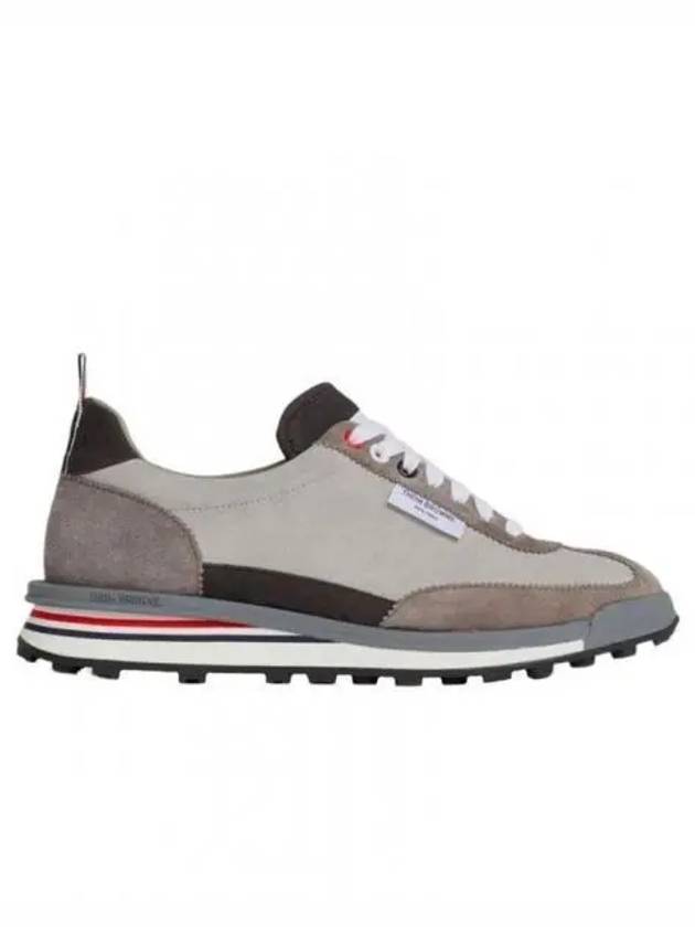 Suede Tech Runner Low Top Sneakers Grey - THOM BROWNE - BALAAN 2