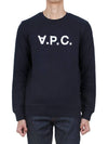 VPC Logo Crew Neck Sweatshirt Navy - A.P.C. - BALAAN 3