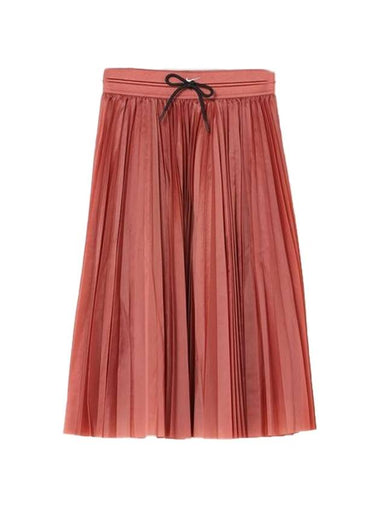 Women's Pleated Skirt Burgundy - NIKE - BALAAN 1