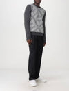 Crew Neck Alpaca Pullover Knit Top Grey - FENDI - BALAAN 6