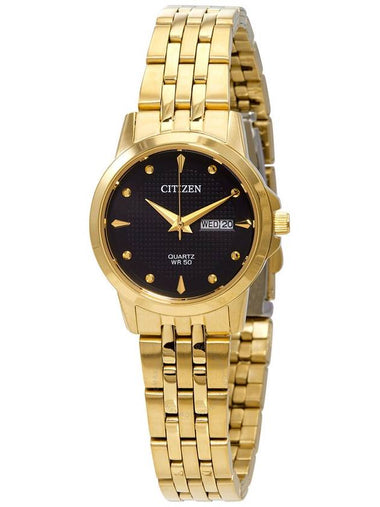 Citizen Quartz Black Dial Gold-tone Ladies Watch EQ0603-59F - CITIZEN - BALAAN 1