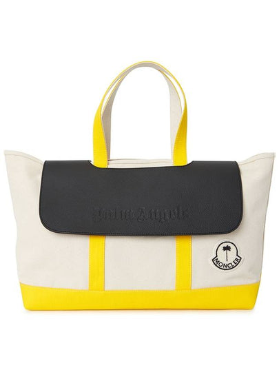 Logo Patch Canvas Tote Bag Beige - MONCLER - BALAAN 2