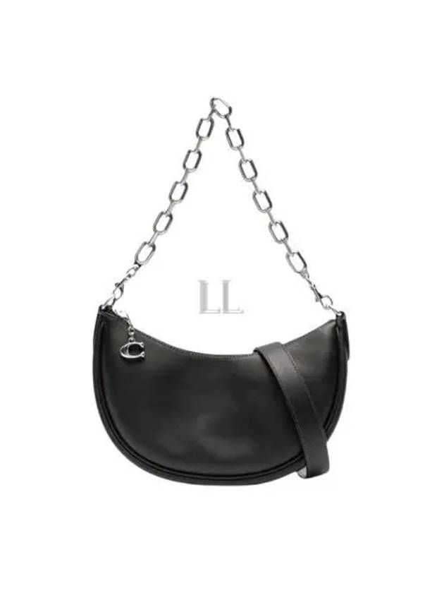 Mira Grained Leather Shoulder Bag Black - COACH - BALAAN 2