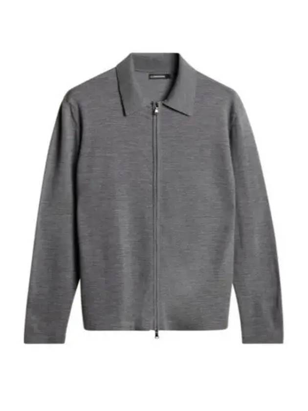 Kaleb Merino Zip Cardigan FMKW11605 U218 Men s - J.LINDEBERG - BALAAN 1