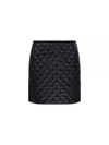 Padded Mini A-Line Skirt Black - MONCLER - BALAAN 2