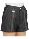 Women's Triple Rain Jersey Shorts Black - HORN GARMENT - BALAAN 10