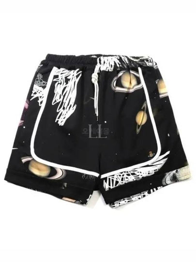 Graphic Print Drawstring Boxing Shorts Black - VIVIENNE WESTWOOD - BALAAN 2