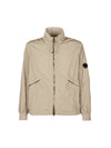 Men's Chrome R Zip-Up Jacket Brown - CP COMPANY - BALAAN.