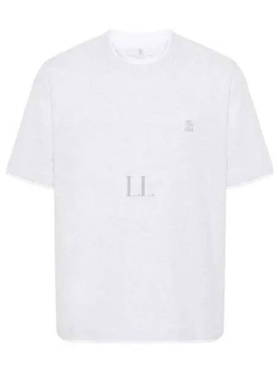 Cotton Short Sleeve T-Shirt White - BRUNELLO CUCINELLI - BALAAN 2