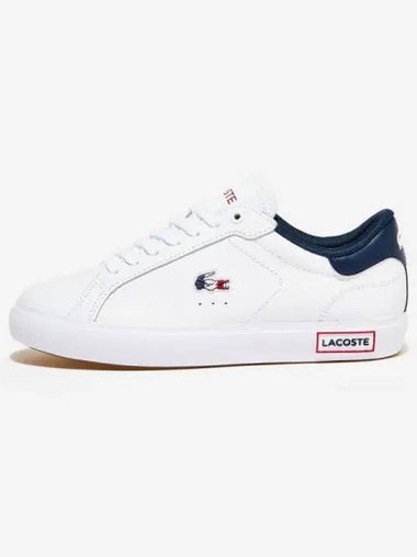 Shoes Sneakers Running Power Court Try 22 1 WHT NVY RED - LACOSTE - BALAAN 1