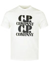 30/1 Jersey Graphic Short Sleeve T-Shirt White - CP COMPANY - BALAAN 3