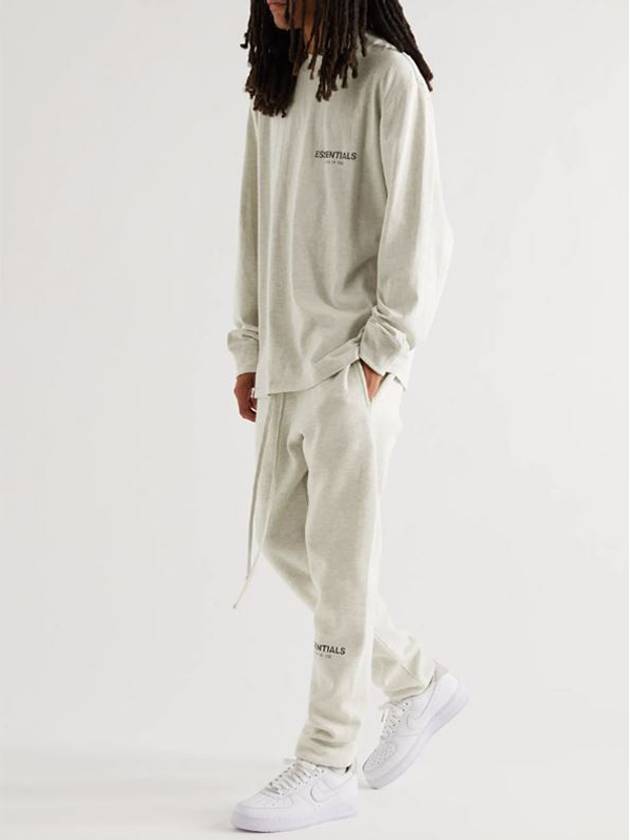 Fleece Track Pants Light Oatmeal - FEAR OF GOD ESSENTIALS - BALAAN 5