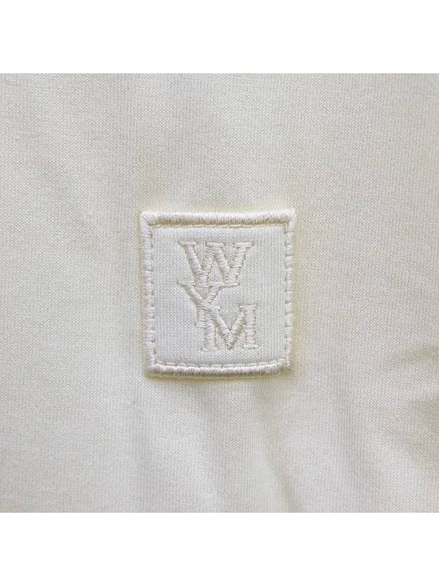 Flower Back Logo Short Sleeve T-Shirt Ivory - WOOYOUNGMI - BALAAN 9