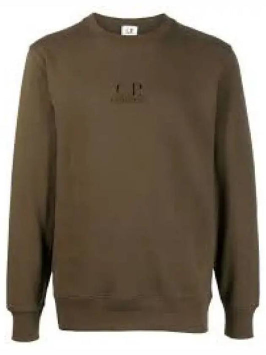 Men's Logo Light Fleece Sweatshirt Khaki - CP COMPANY - BALAAN 2