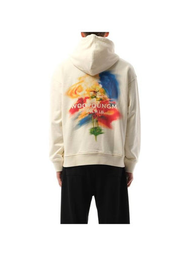 W243TS36 724I Swaying Flower Back Logo Men s Hoodie - WOOYOUNGMI - BALAAN 1