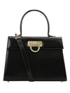 Iconic Large Tote Bag Black - SALVATORE FERRAGAMO - BALAAN 2