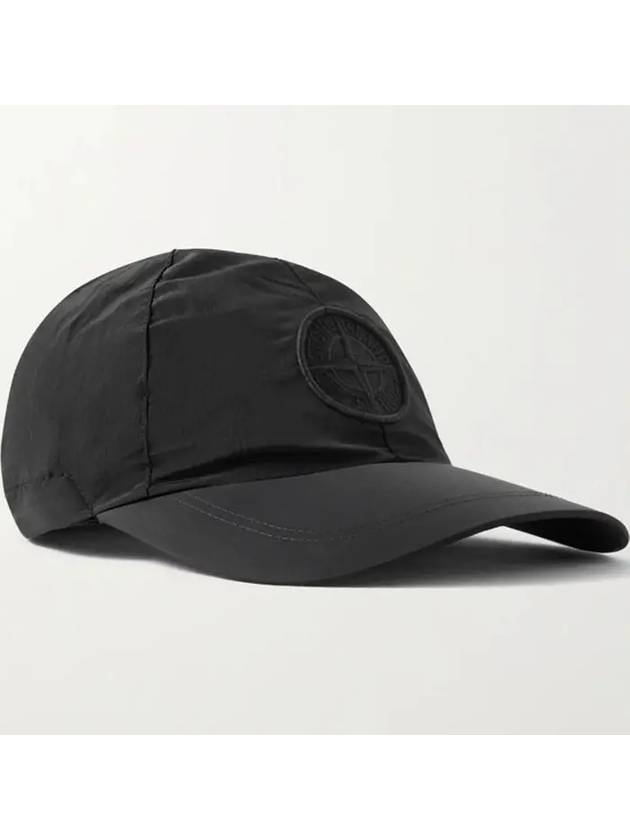 Logo Nylon Metal Ball Cap Black - STONE ISLAND - BALAAN 2