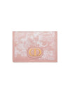 30 Montaigne Glycine Reverse Jacquard Half Wallet Pink - DIOR - BALAAN 1