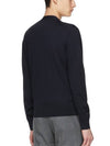 V-Neck Wool Cardigan Navy - TOM FORD - BALAAN 4