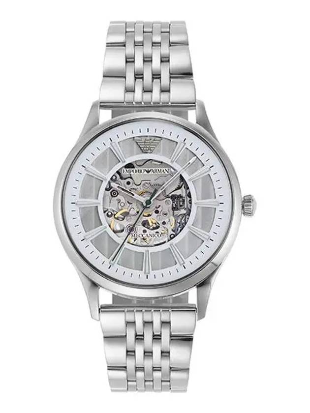 Skeleton Metal Watch Silver - EMPORIO ARMANI - BALAAN 5