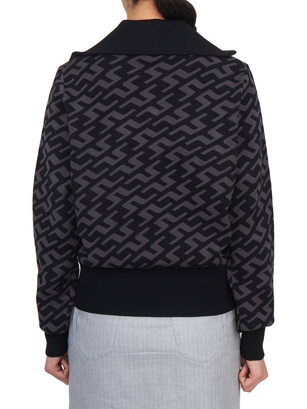 Women's Kerla Knit Zip-Up Knit Top Black - J.LINDEBERG - BALAAN 4