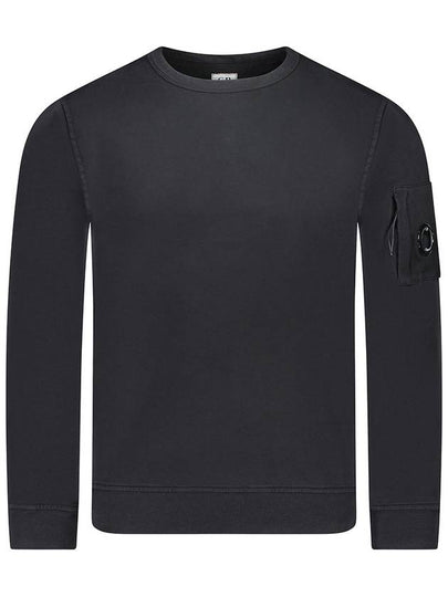 Men's Lens Wafen Light Fleece Sweatshirt Black - CP COMPANY - BALAAN 2