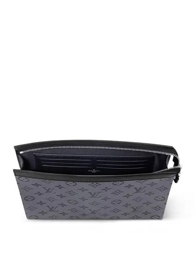 Monogram Eclipse Reverse Pochette Voyage MM Pouch Bag Grey - LOUIS VUITTON - BALAAN 4