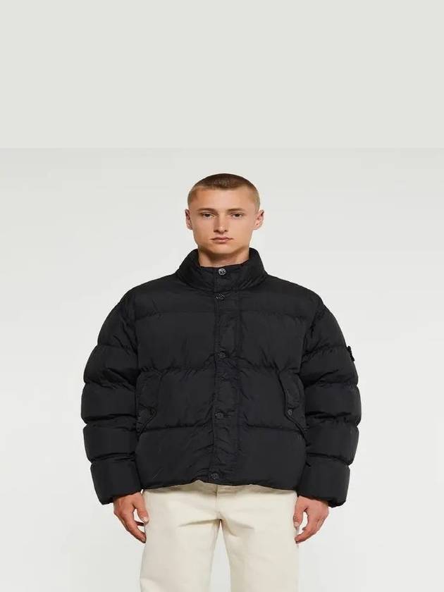 Crinkle Labs Nylon Down Jacket Black 40123 V0029 - STONE ISLAND - BALAAN 2