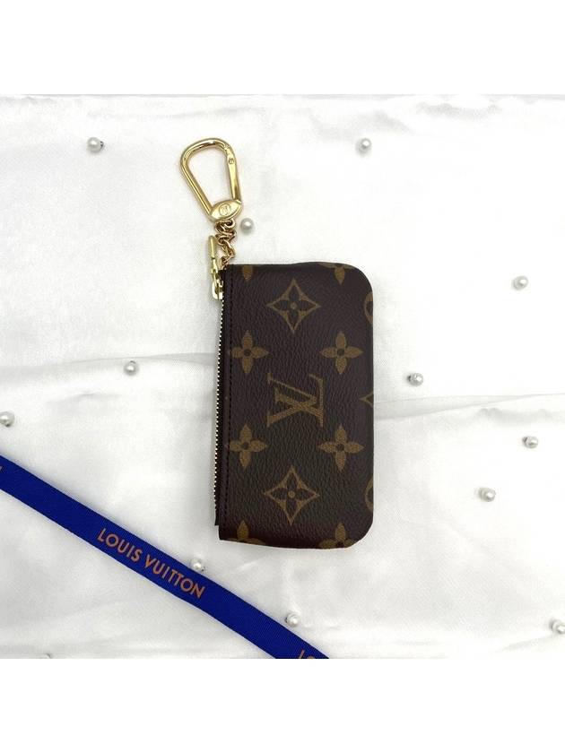 Monogram Key Pouch Coin Purse Brown - LOUIS VUITTON - BALAAN 3