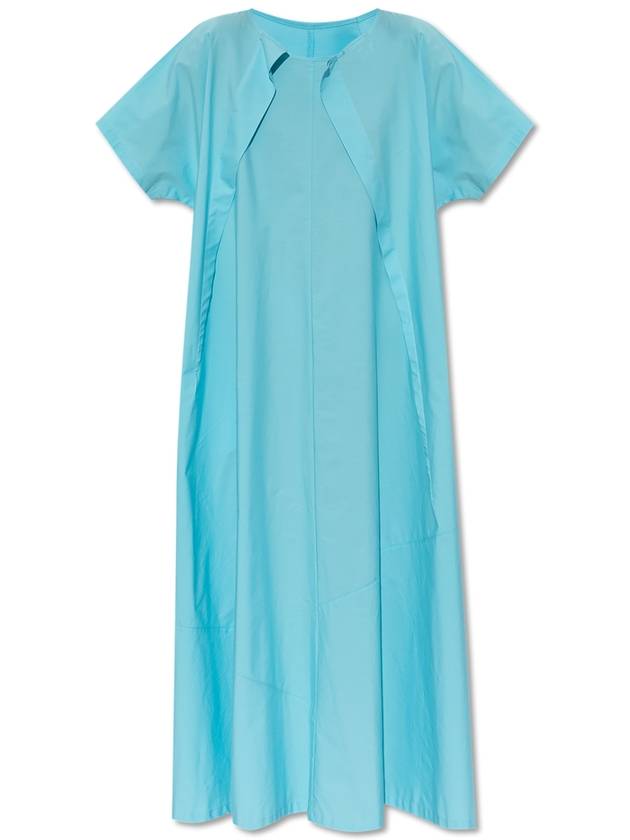 MM6 Maison Margiela Loose-fitting Dress With Pockets, Women's, Blue - MAISON MARGIELA - BALAAN 1