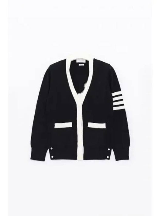 Thome Browne 4 Bar Cardigan Navy - THOM BROWNE - BALAAN 2